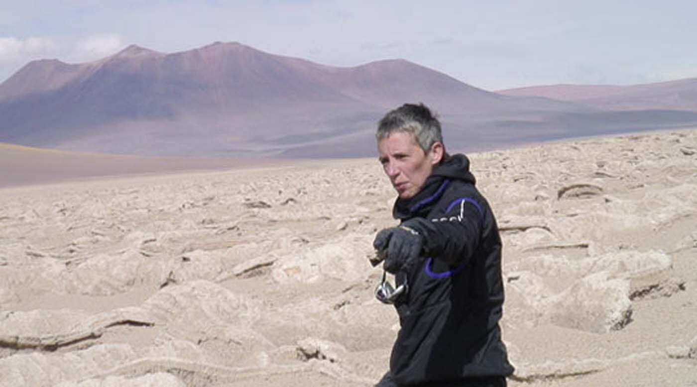 Nathalie Cabrol exploring in the Andes. Image credit: Nathalie Cabrol