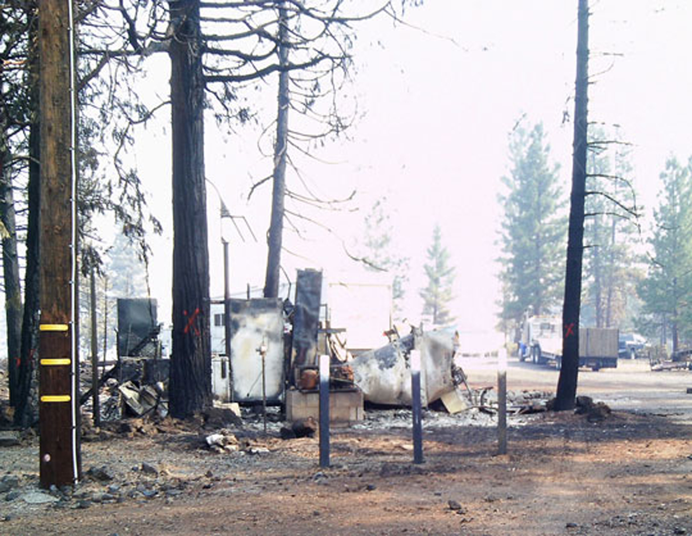 Bar K Restaurant after fire