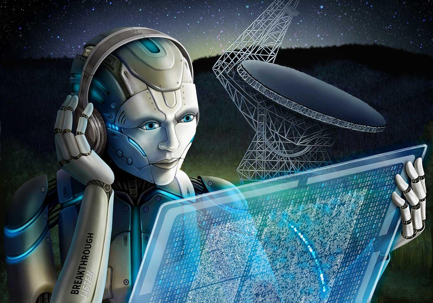 Robot - Breakthrough Listen by Danielle Futselaar