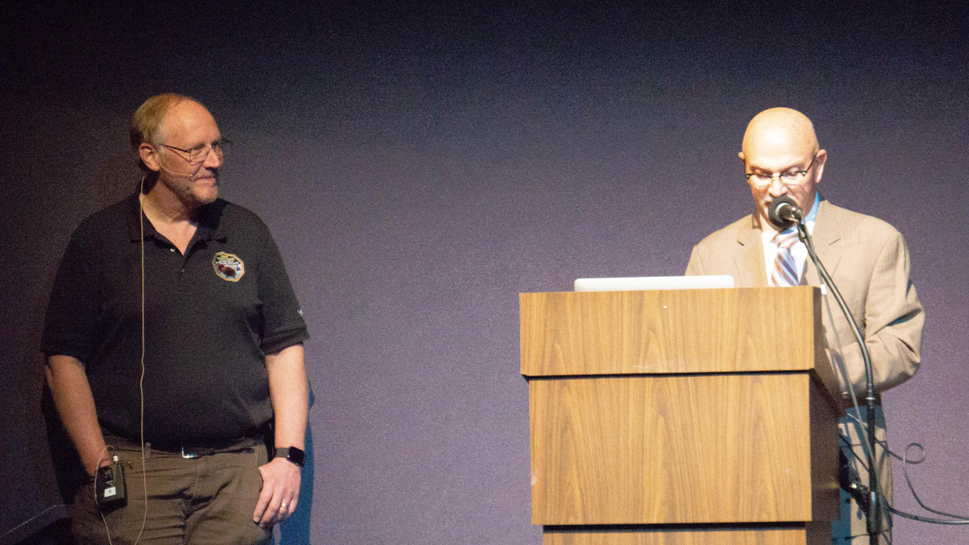 Mark Showalter at Victor Valley College Presentation