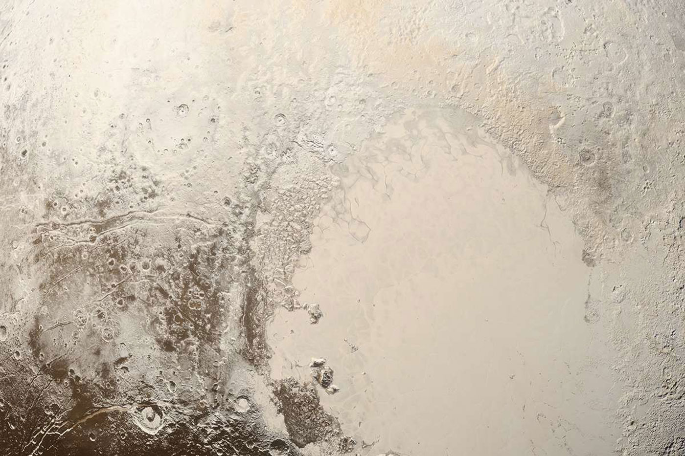 Parts of Pluto’s terrain may have been shaped by glaciers.