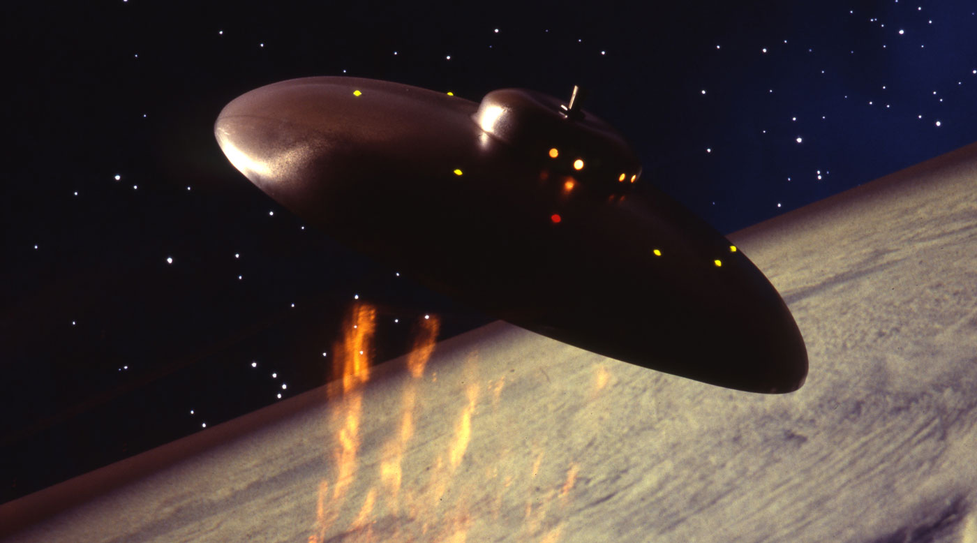 Image of a fake UFO