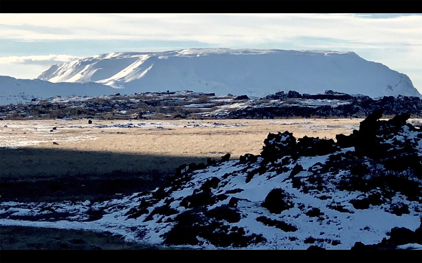 Scenery of Iceland by the caves