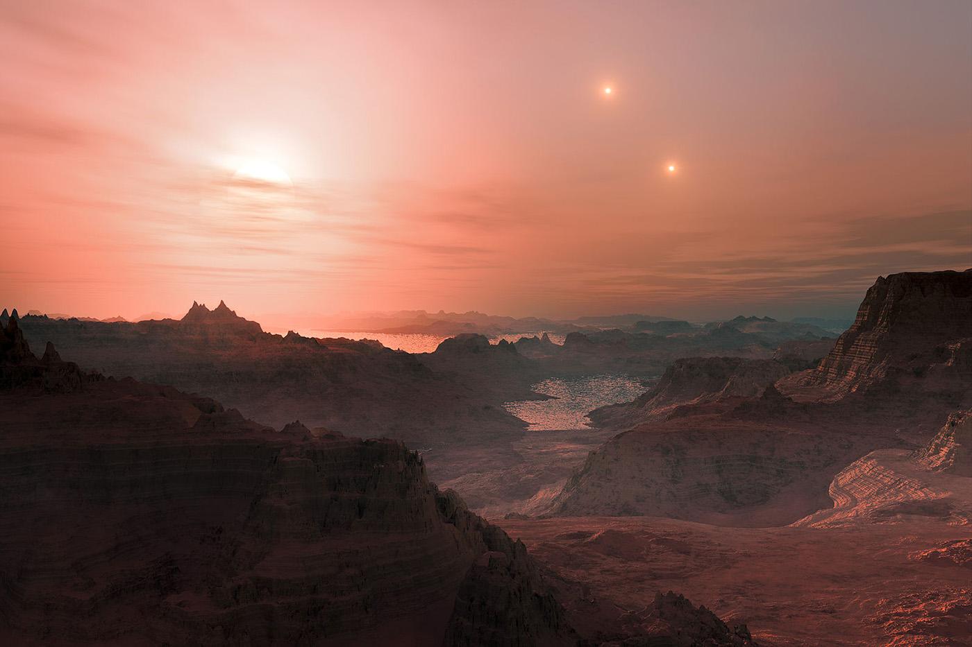 Artist's impression of GJ 667 Cc