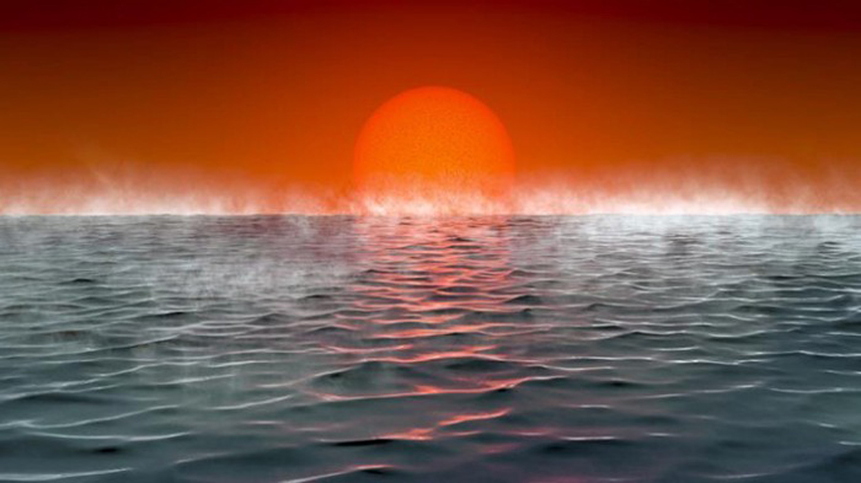 Illustration of a Hycean Planet