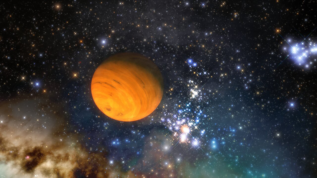 Illustration of a free-floating-planet