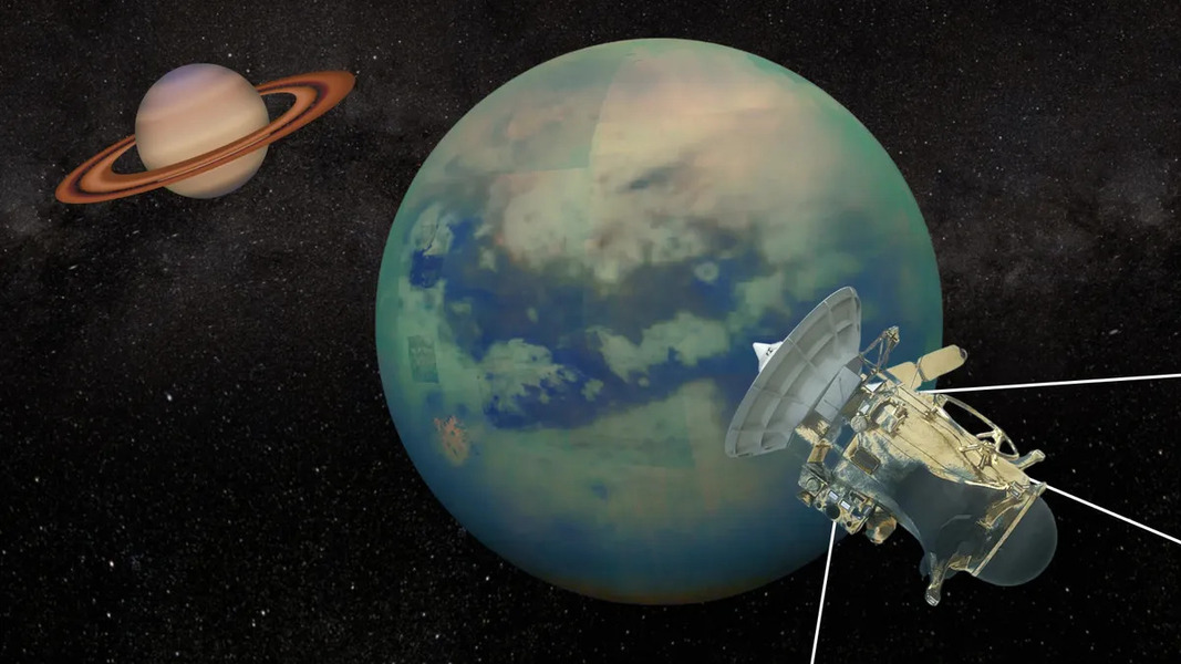 Cassini investigating Titan