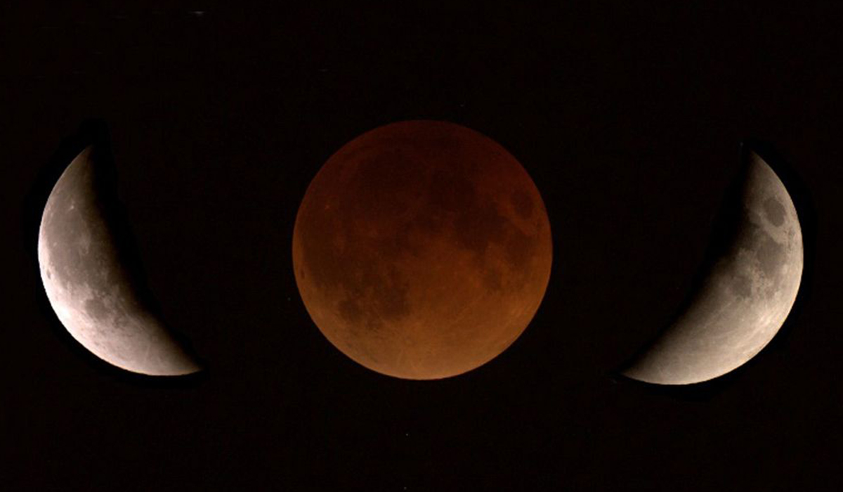 Note the round shadow (Photo by Brian Day NASA)