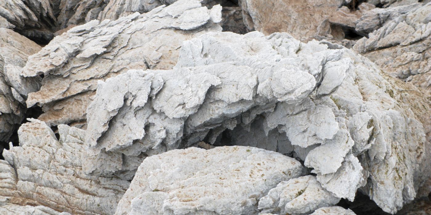 Image of white boulders