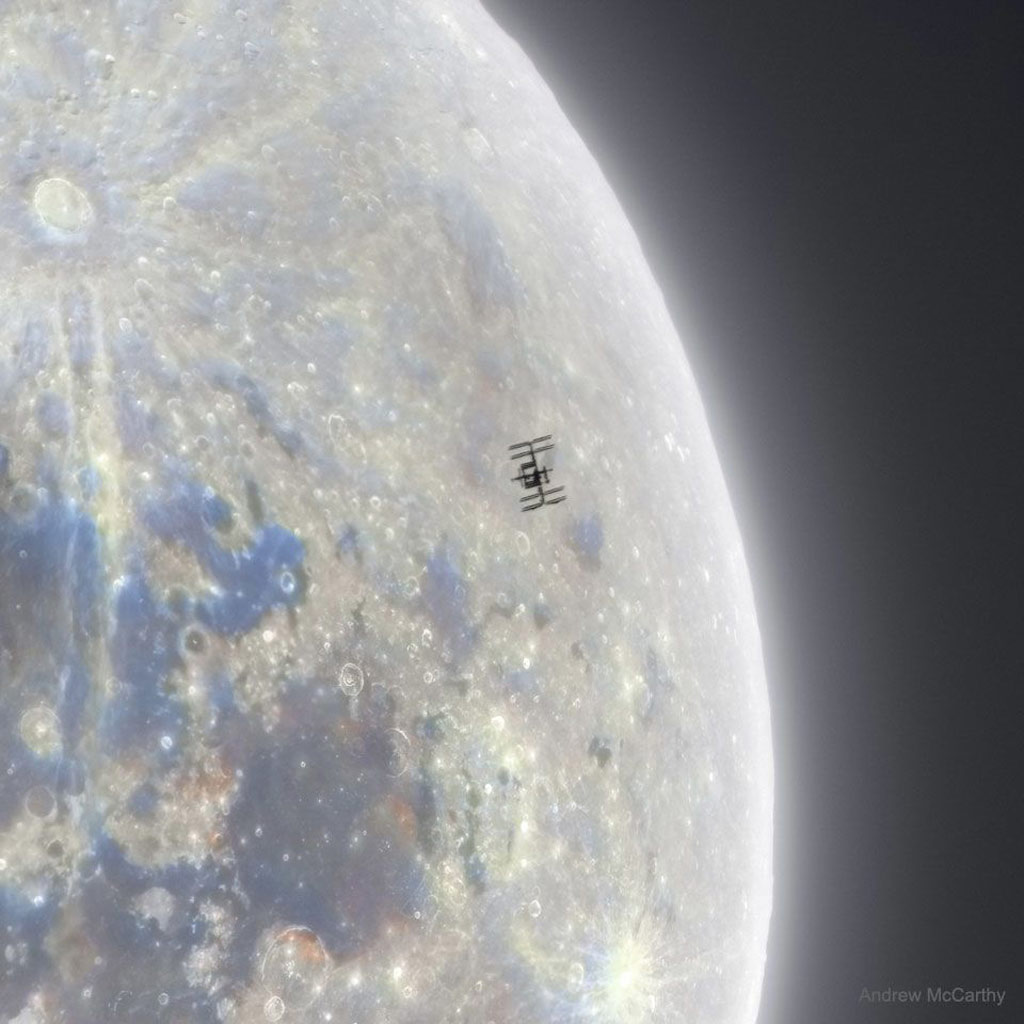 Space Station Silhouette