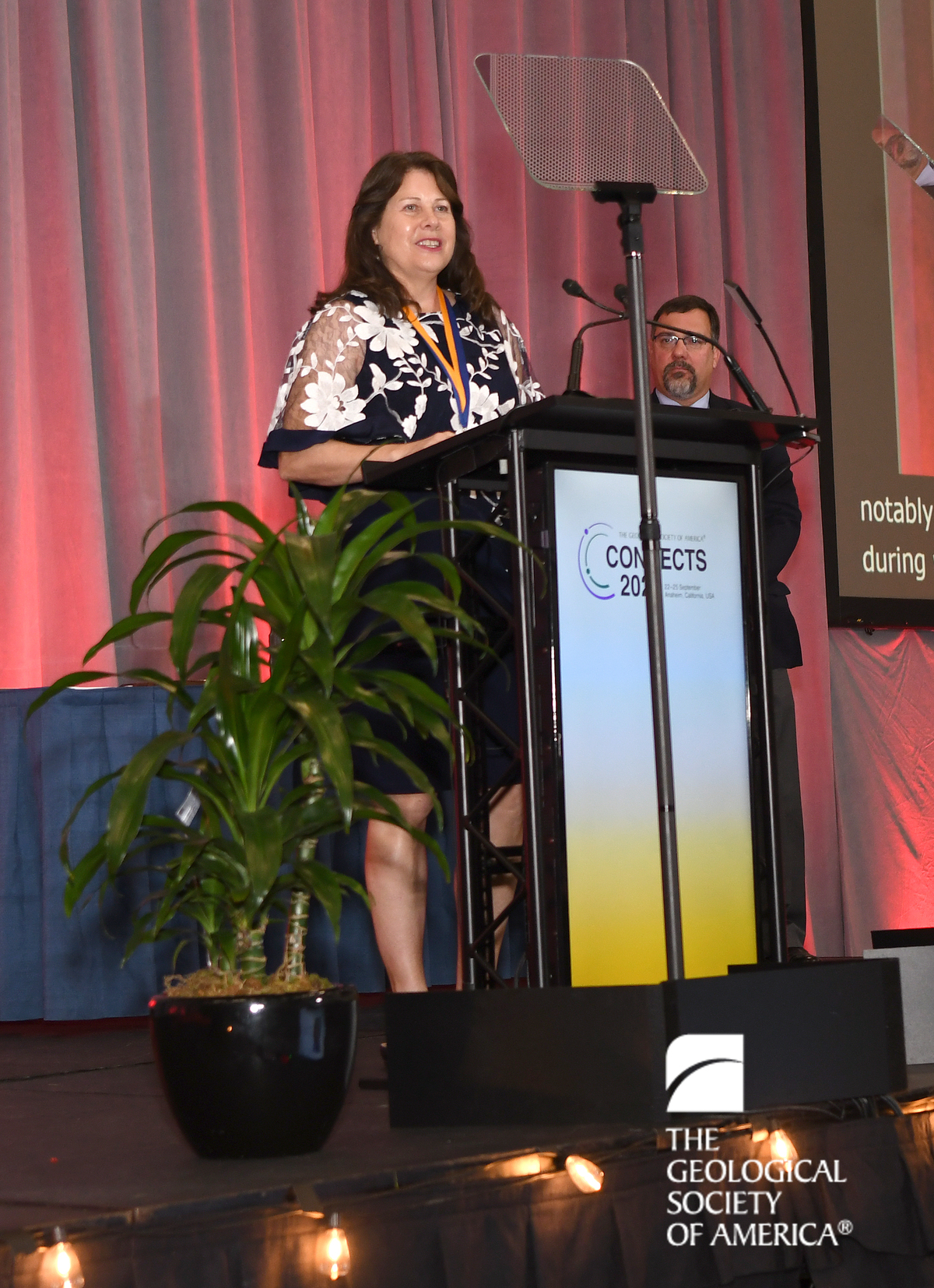 Dr. Janice Bishop giving her speech