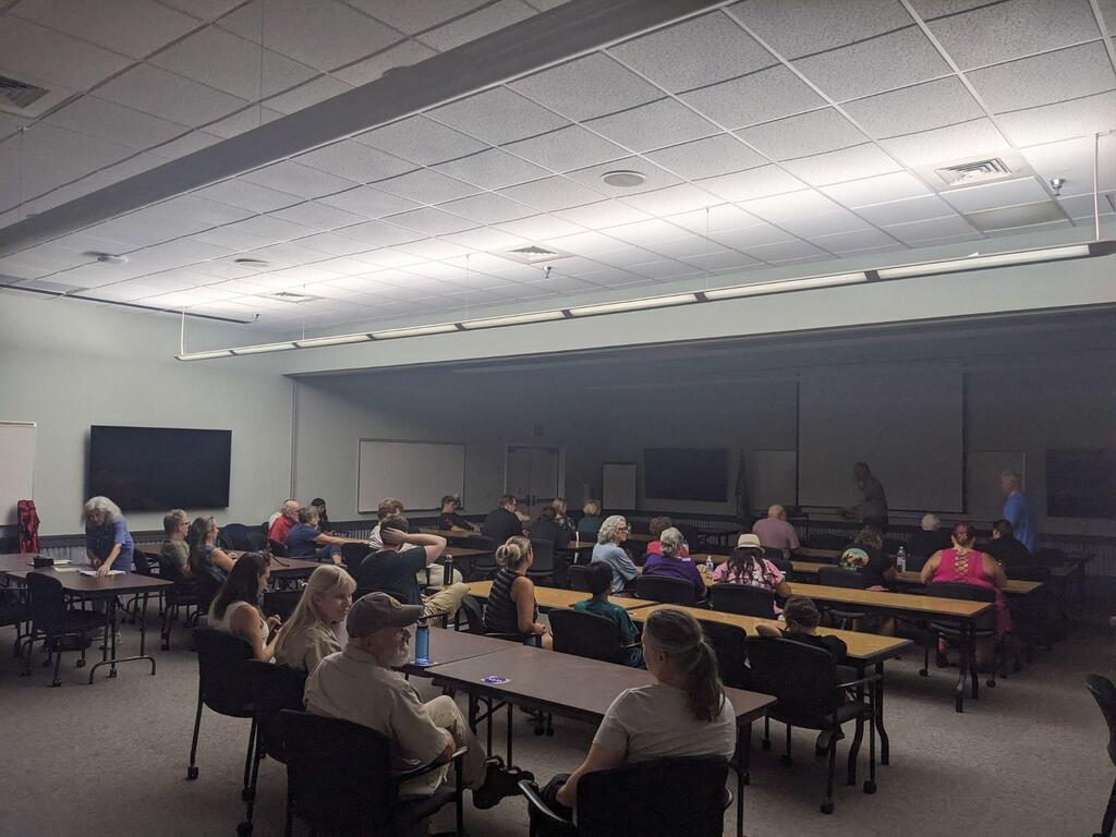 people gathered in a classroom