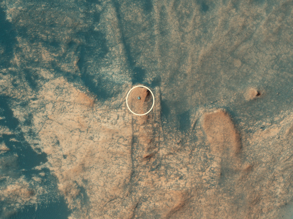 Curiosity from orbit