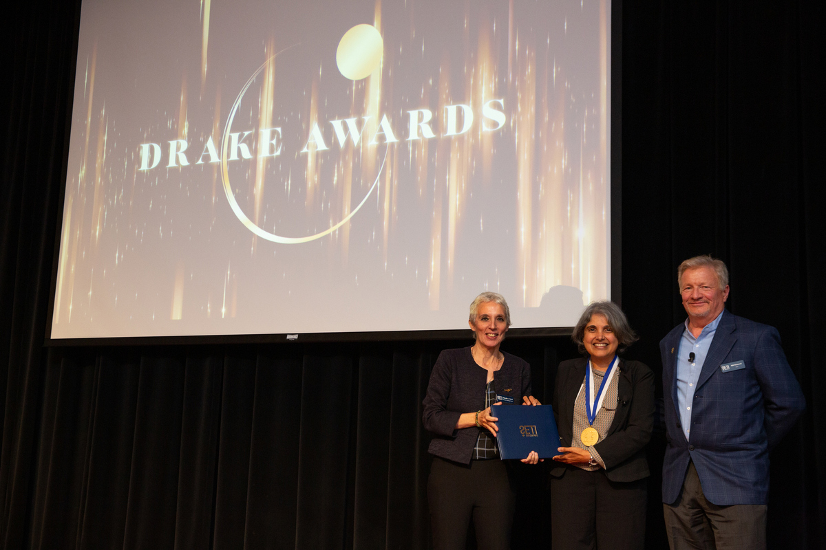 Nathalie Cabrol, Uma Gorti, and Bill Diamond. Image Credit: SETI Institute.