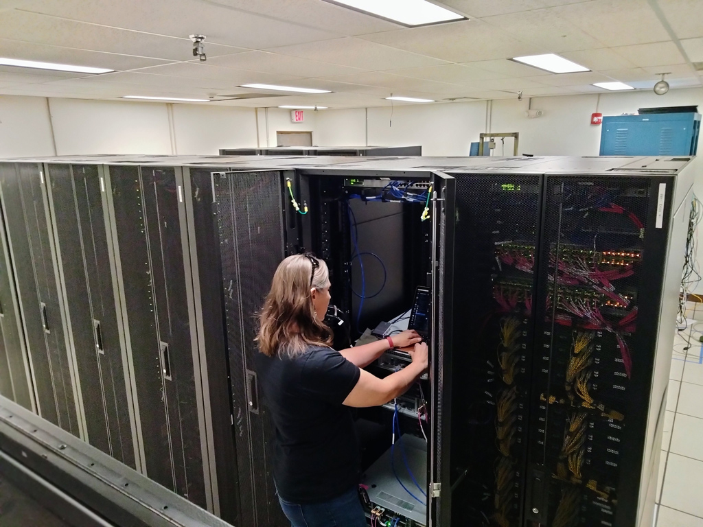 Dr. Chenoa Tremblay in the COSMIC Control Room