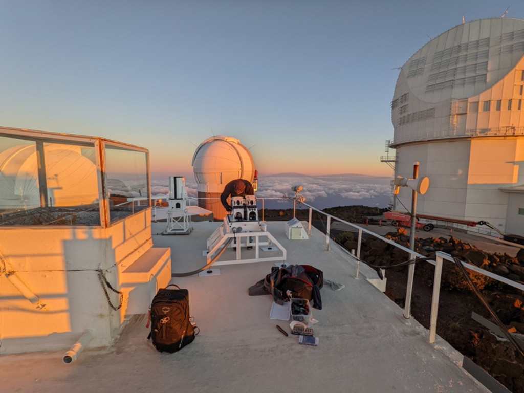 LaserSETI at Haleakala during Sunset