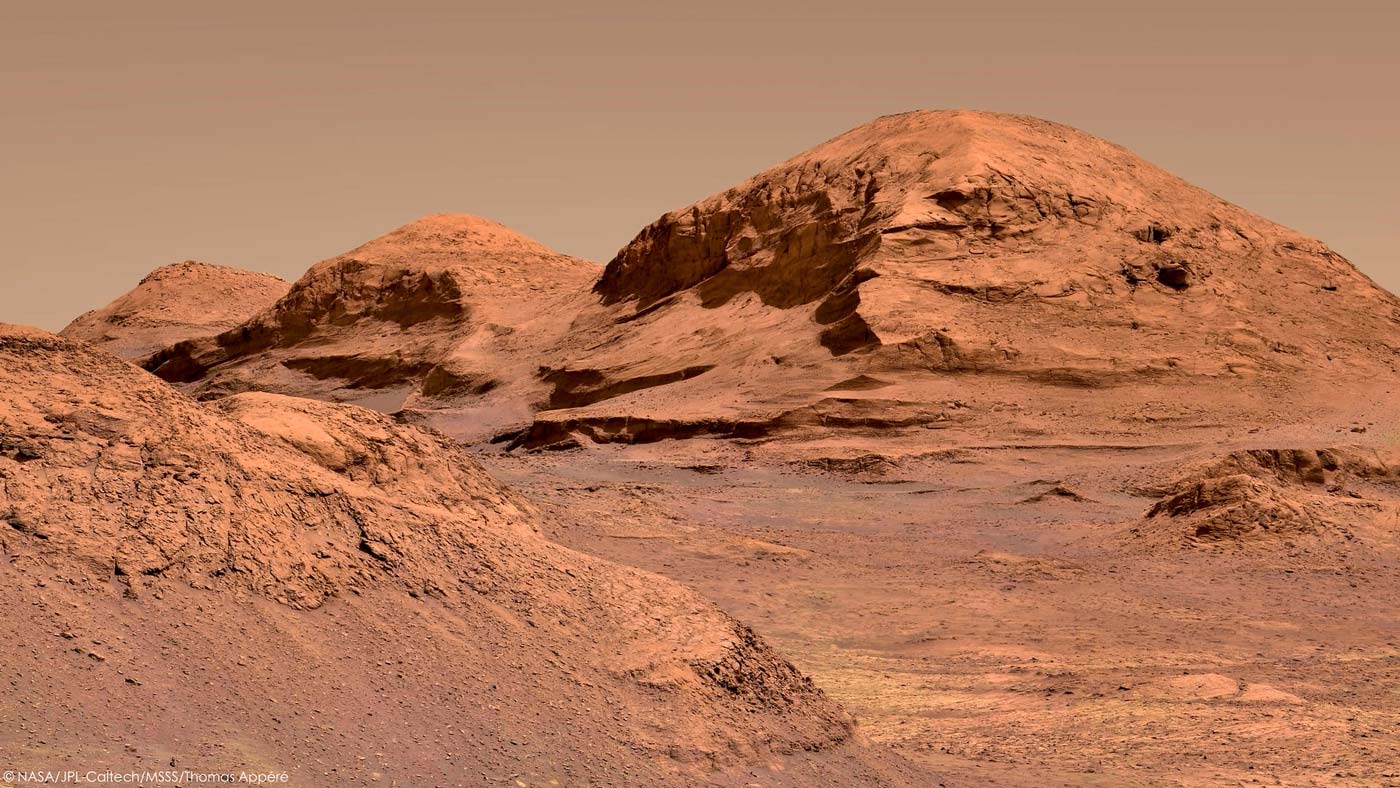 Panorama taken by Curiosity rover