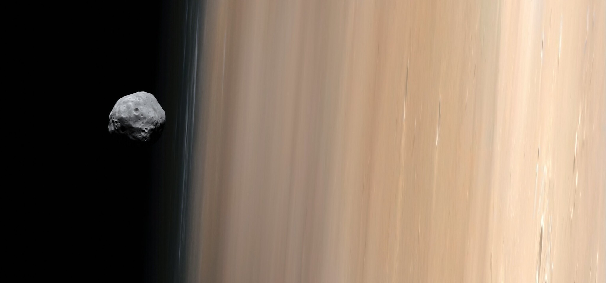 Phobos Over Mars