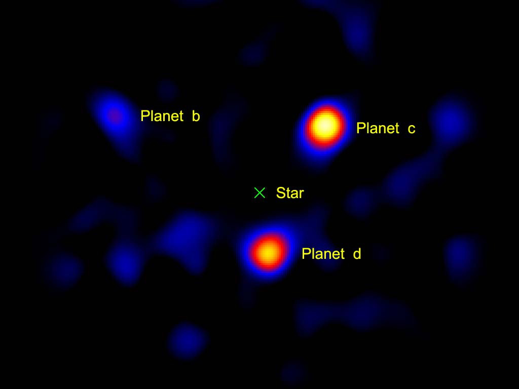 Three Planets at HR8799