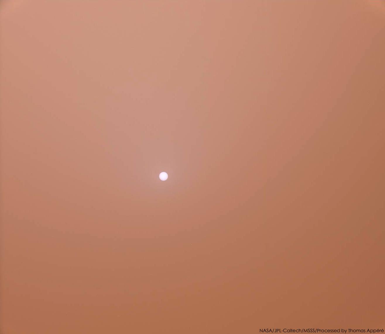 Dusty Martian Sun