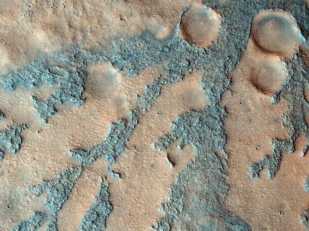 Branched Features on the Floor of Antoniadi Crater