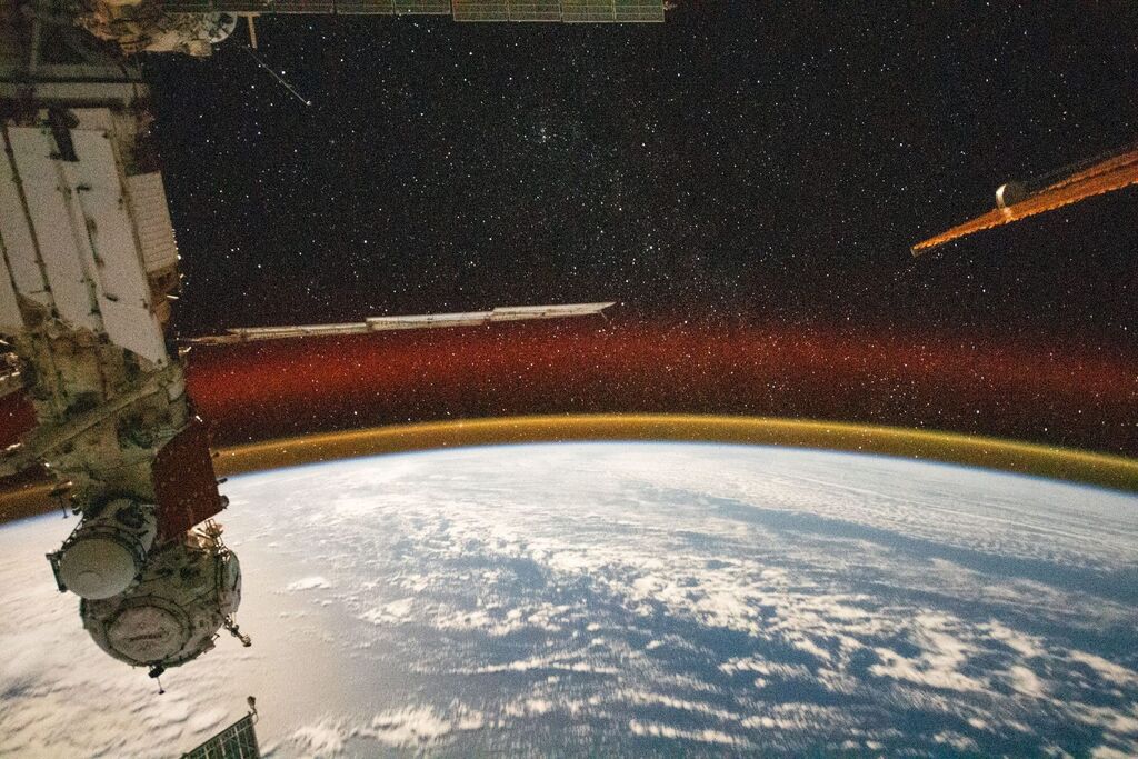 glow on the surface of Earth