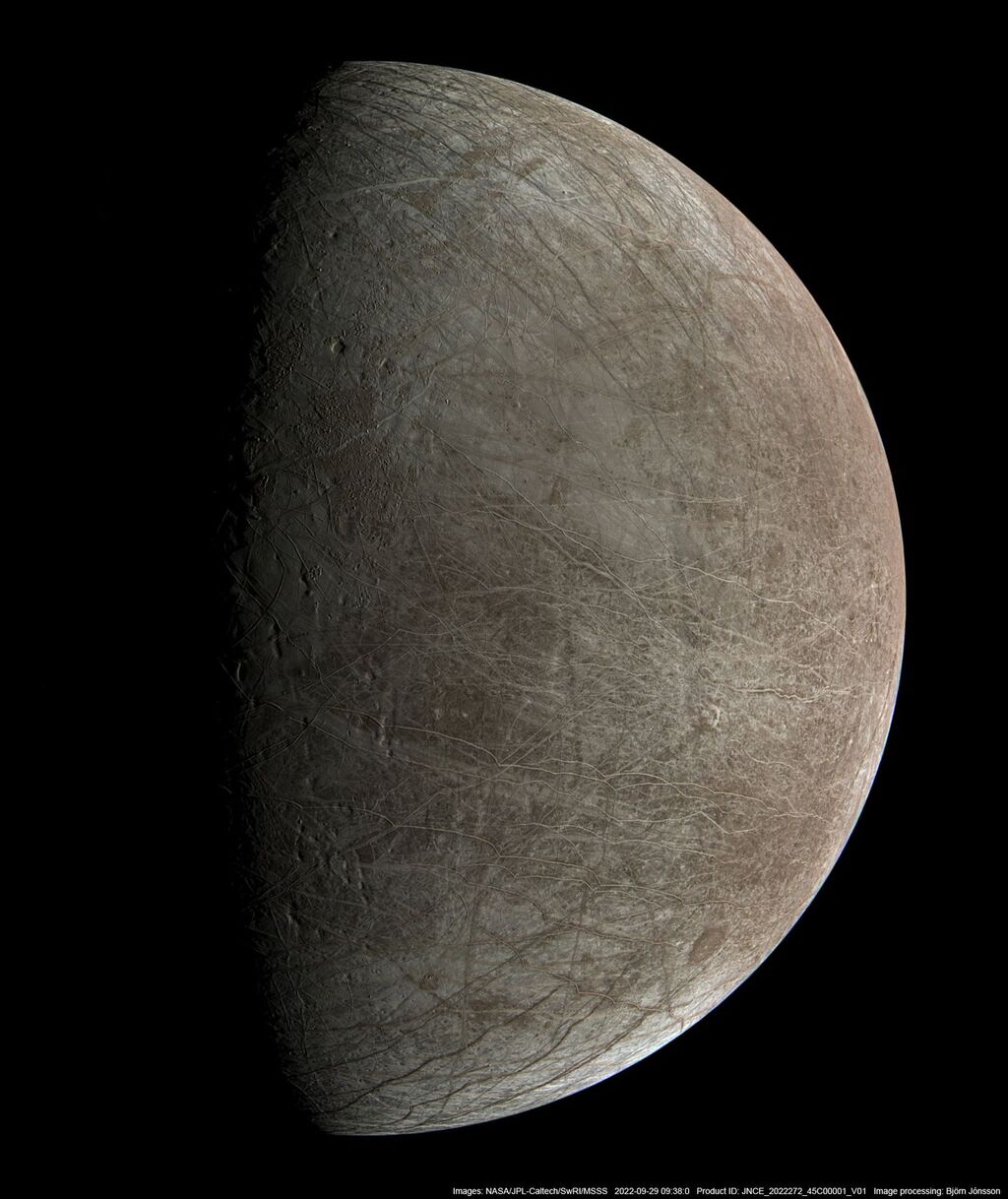 JunoCam Image of Europa
