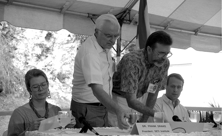 Jill Tarter, Frank Drake, Mike Davis, John Rummel