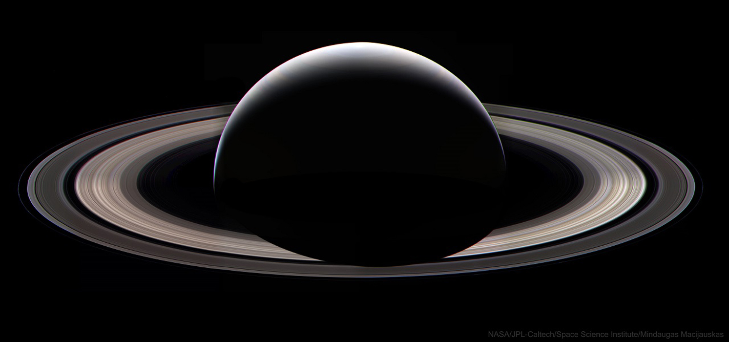 Saturn at night