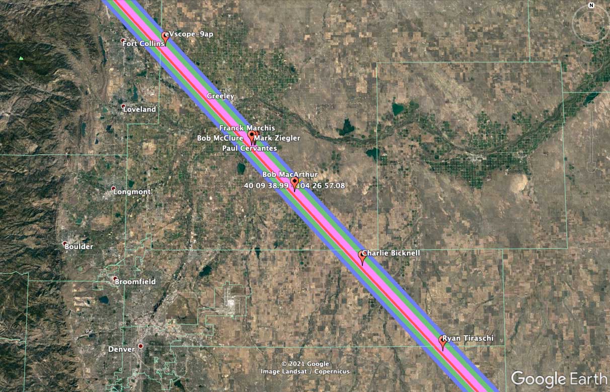 asteroid occultation path