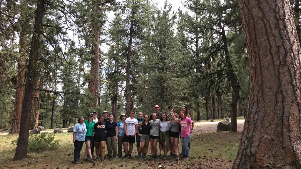 GS Destination Campers, Staff, and Volunteers and PMO Staff at campground.