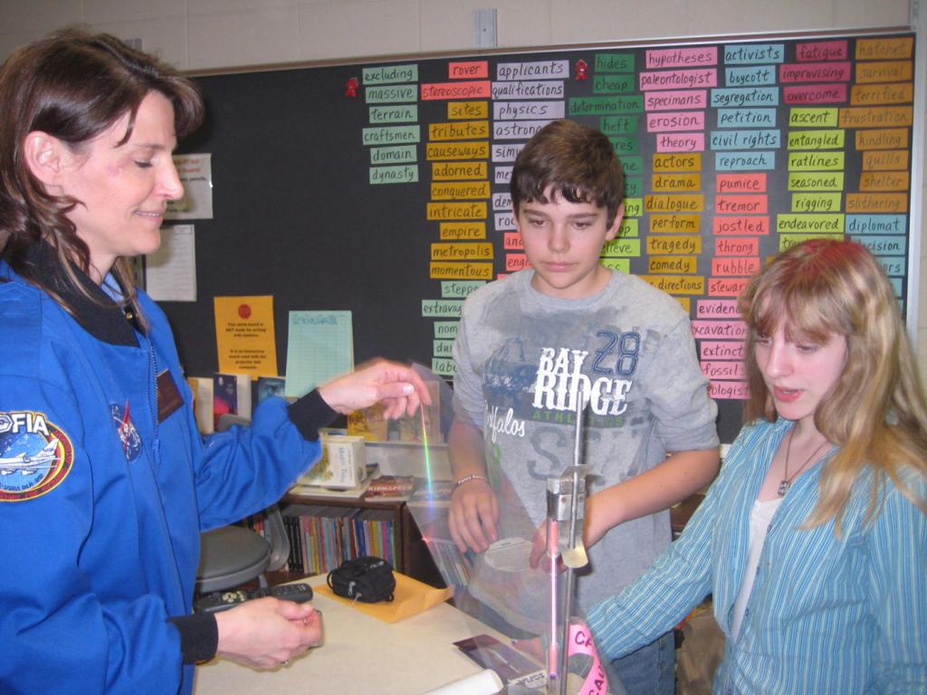 AAA teacher Theresa Paulsen with students