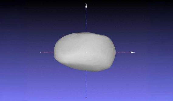 Shape Model 1999AP10. Credit: Josef Hanuš, Charles University.