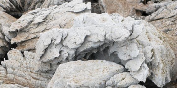 Image of white boulders