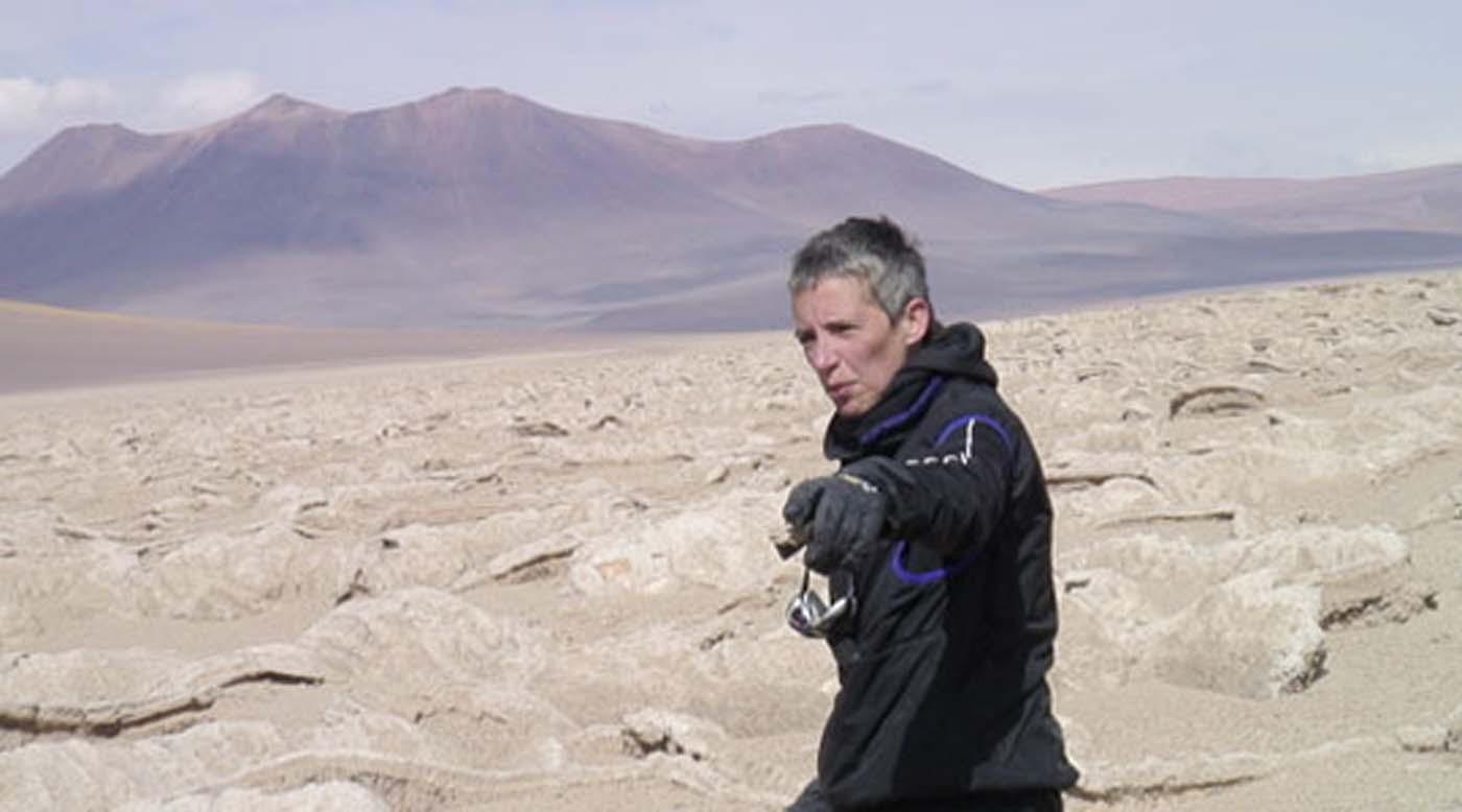 Nathalie Cabrol exploring in the Andes. Image credit: Nathalie Cabrol