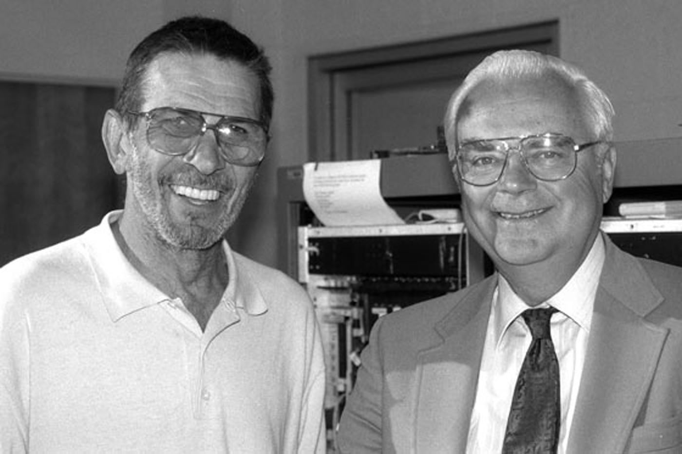Leonard Nimoy and Frank Drake
