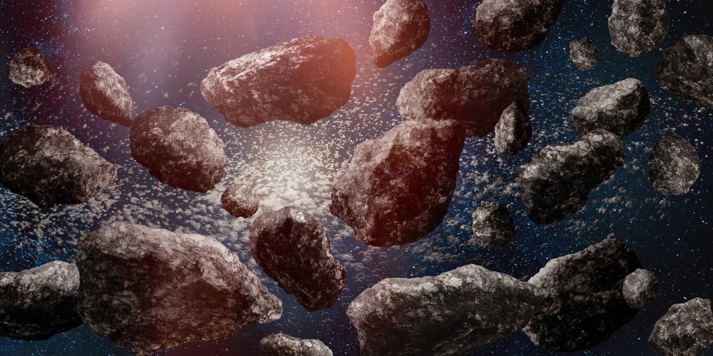 background image of asteroids