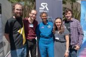 FDL Teams presenting their research at Event Horizon 2018 to Astronaut Yvonne Cagle
