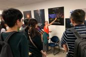Rosalba Bonaccorsi explaining the Drake Equation.