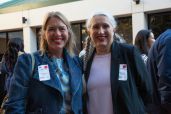 Sandrine Scheller and Director of Communications, Rebecca McDonald