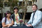 Scientist Sofia Sheikh, Rhett Gentile, and Senior Astronomer, Steve Croft 