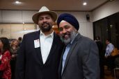 Faraz Hoodbhoy with Trustee Mohanjit Jolly