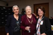 Carl Sagan Center for Research Director, Nathalie Cabrol, SETI Institute Fellow, Edna DeVore, and Amahl Drake