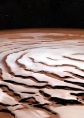 Spiral caps on Mars' North Pole. 