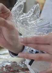 hands and glass