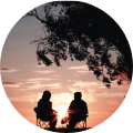 people sunset